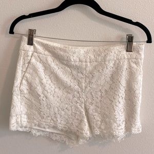 White Lace Express Shorts